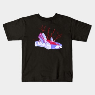 Lambo Aventador Storm Red Kids T-Shirt